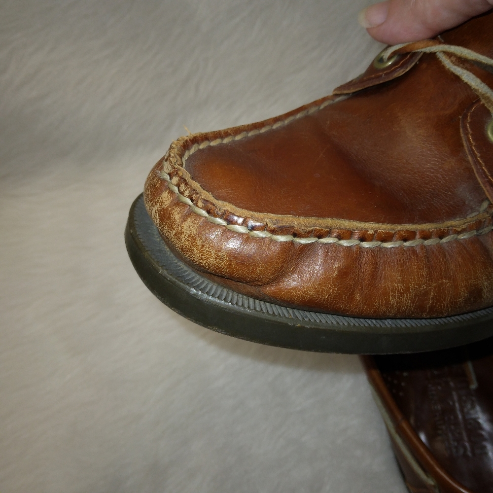 SHOES Sebago Docksides Men's 8, very good soles - Picture 4 of 16